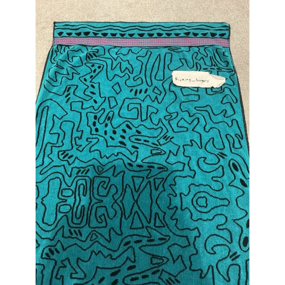 VTG Banana Club Keith Haring beach towel Double Sided iconic maze-like figure